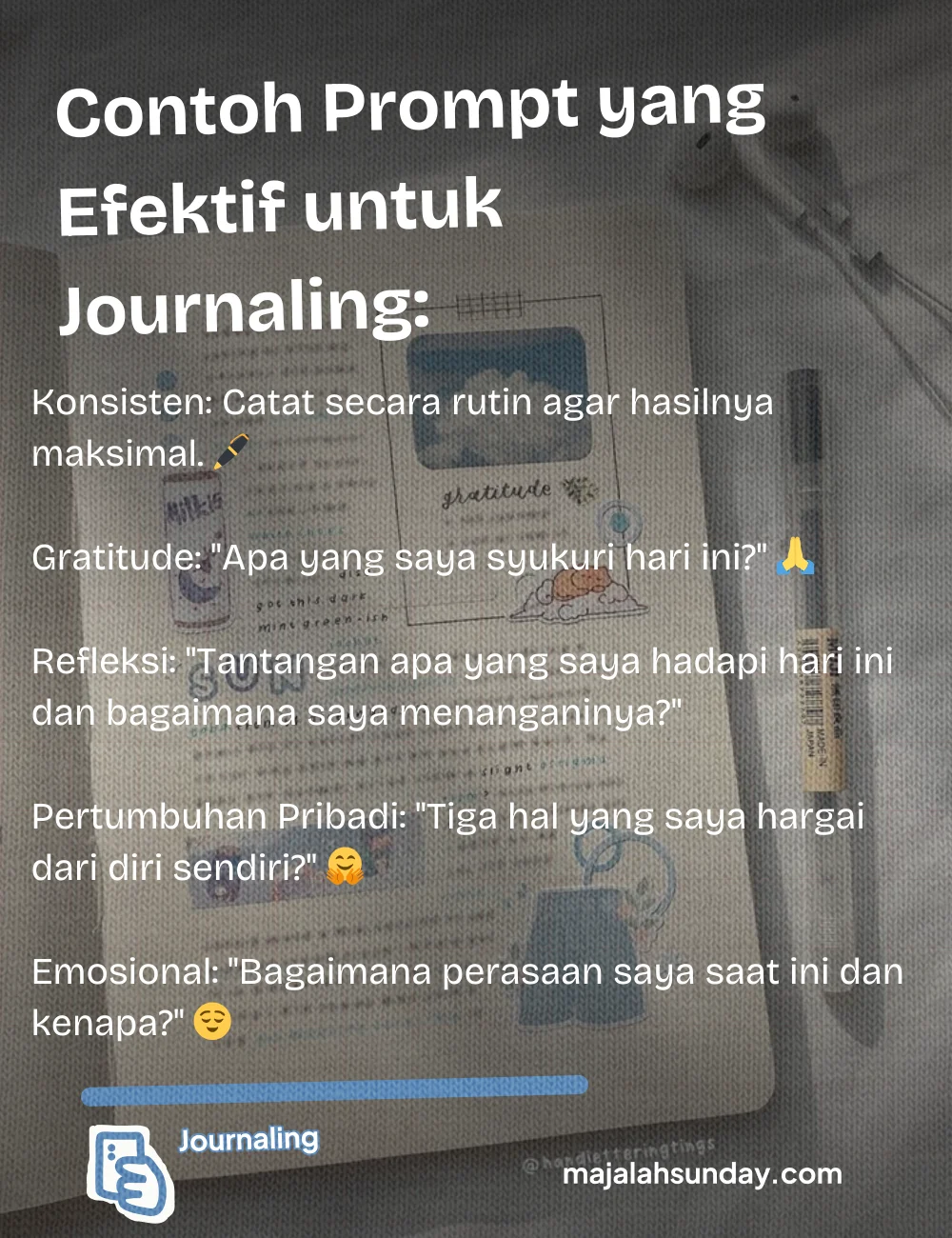 Prompt Journaling untuk Kamu yang Masih Pemula: Cara Efektif untuk Meningkatkan Kualitas Hidup